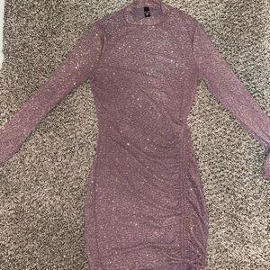 Windsor Purple Long Sleeve Dress